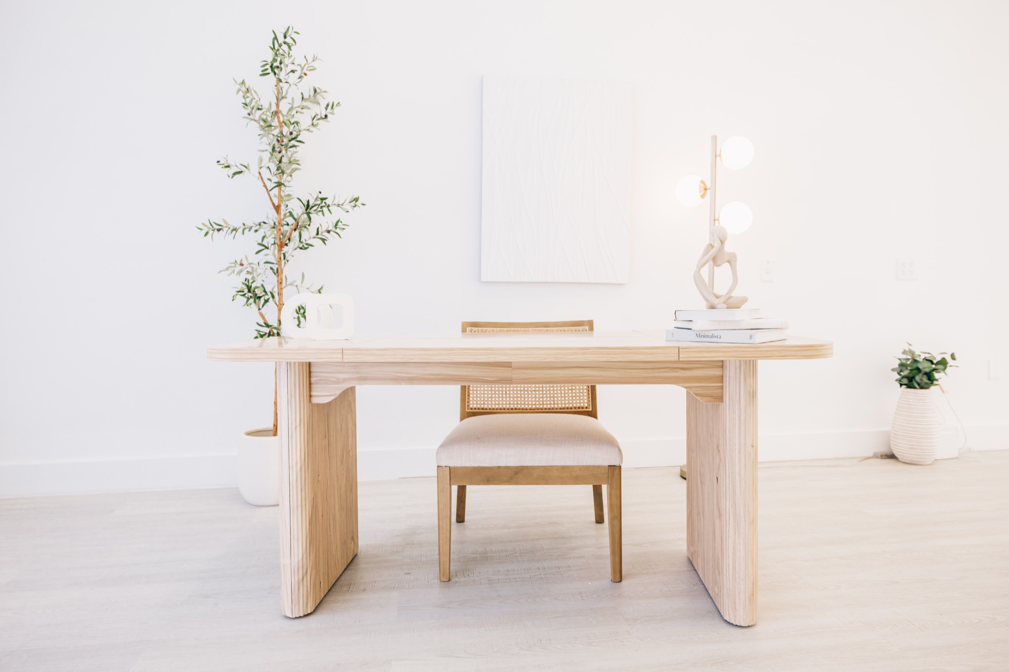Studio set styled and ready for a photography session