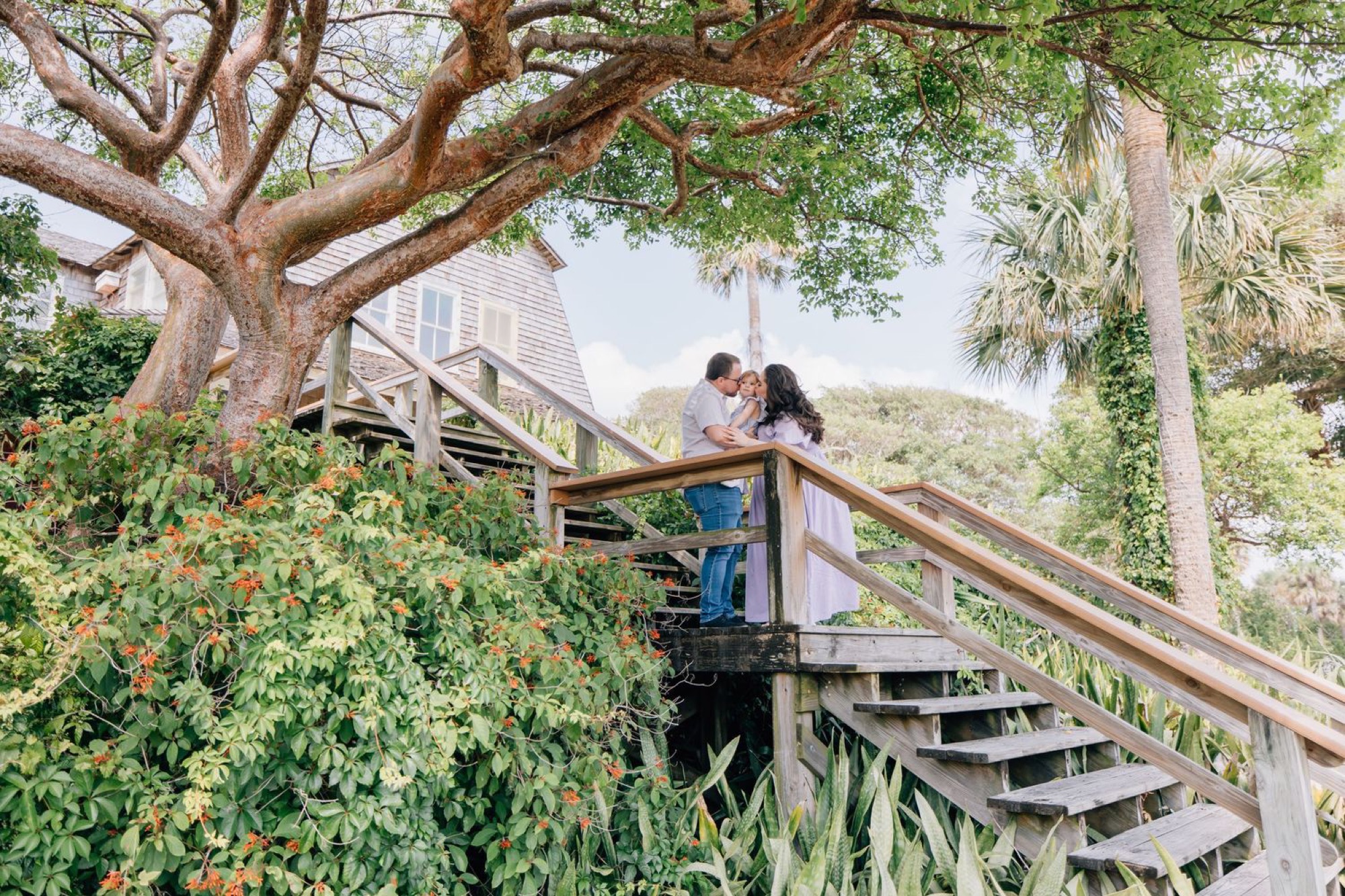 Wide family portrait from a Four Little Birds session